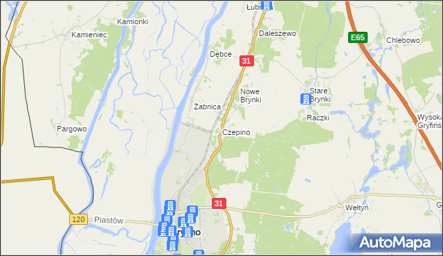 mapa Czepino, Czepino na mapie Targeo