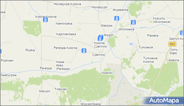 mapa Czermno gmina Tyszowce, Czermno gmina Tyszowce na mapie Targeo