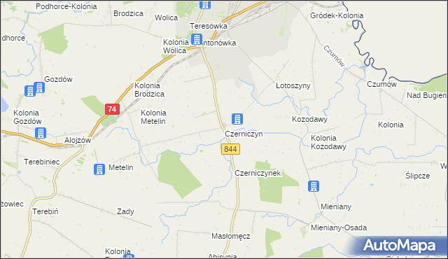 mapa Czerniczyn, Czerniczyn na mapie Targeo