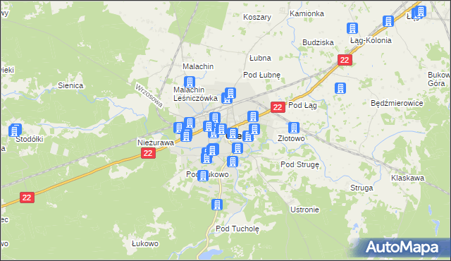 mapa Czersk powiat chojnicki, Czersk powiat chojnicki na mapie Targeo