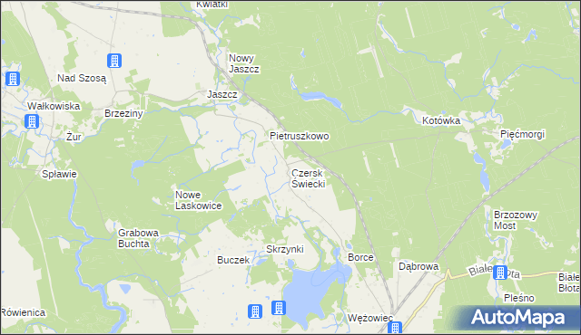 mapa Czersk Świecki, Czersk Świecki na mapie Targeo