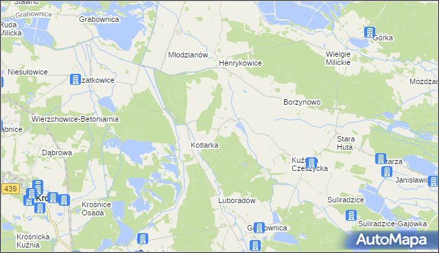 mapa Czeszyce, Czeszyce na mapie Targeo