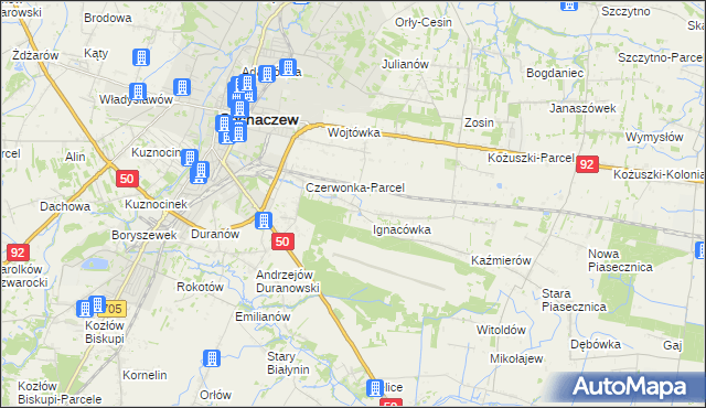 mapa Czyste gmina Sochaczew, Czyste gmina Sochaczew na mapie Targeo