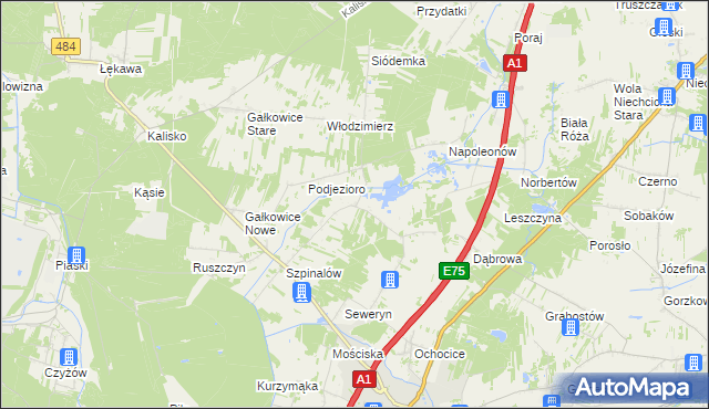 mapa Danielów, Danielów na mapie Targeo