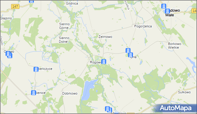 mapa Dargomyśl gmina Radowo Małe, Dargomyśl gmina Radowo Małe na mapie Targeo