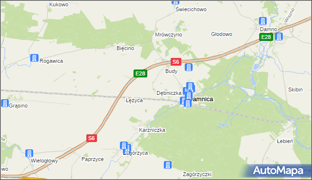 mapa Dębniczka, Dębniczka na mapie Targeo