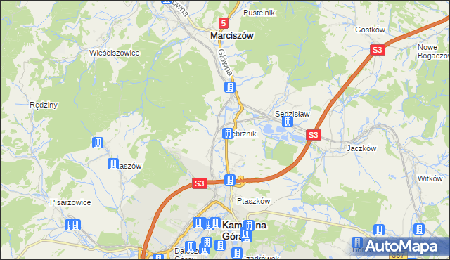 mapa Dębrznik, Dębrznik na mapie Targeo