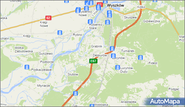 mapa Deskurów, Deskurów na mapie Targeo