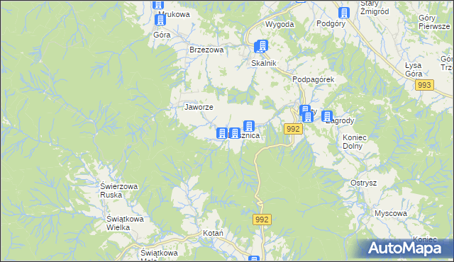 mapa Desznica, Desznica na mapie Targeo