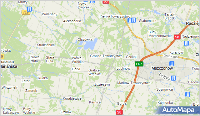 mapa Długowizna, Długowizna na mapie Targeo