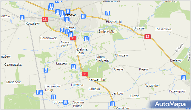 mapa Dobra Nadzieja, Dobra Nadzieja na mapie Targeo