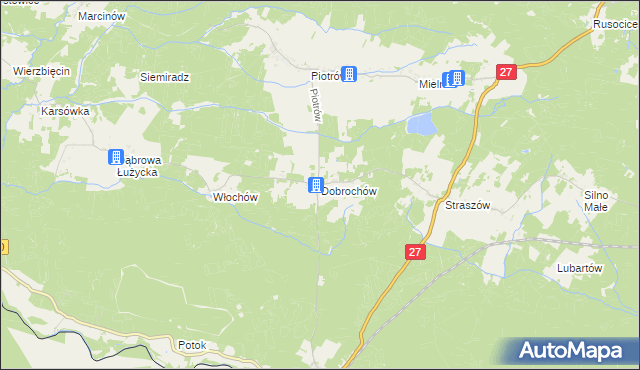 mapa Dobrochów, Dobrochów na mapie Targeo