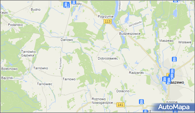 mapa Dobrosławiec, Dobrosławiec na mapie Targeo