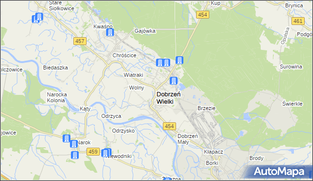 mapa Dobrzeń Wielki, Dobrzeń Wielki na mapie Targeo