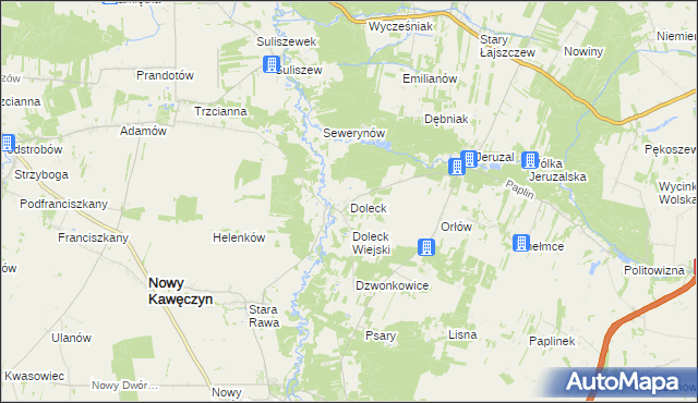 mapa Doleck, Doleck na mapie Targeo