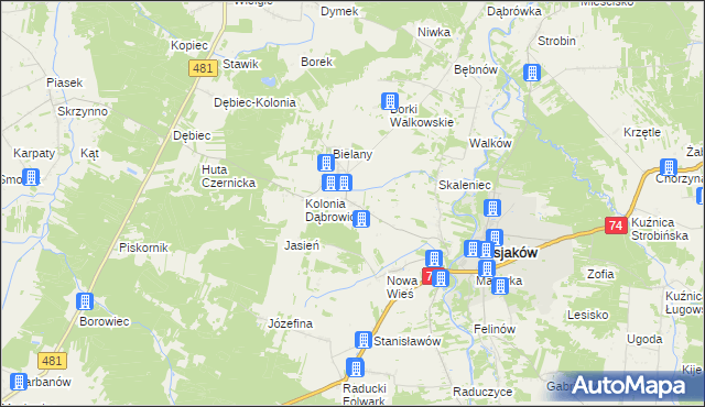 mapa Dolina Czernicka, Dolina Czernicka na mapie Targeo