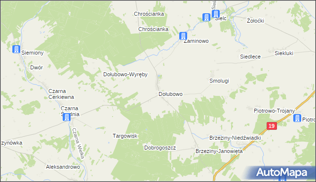 mapa Dołubowo, Dołubowo na mapie Targeo