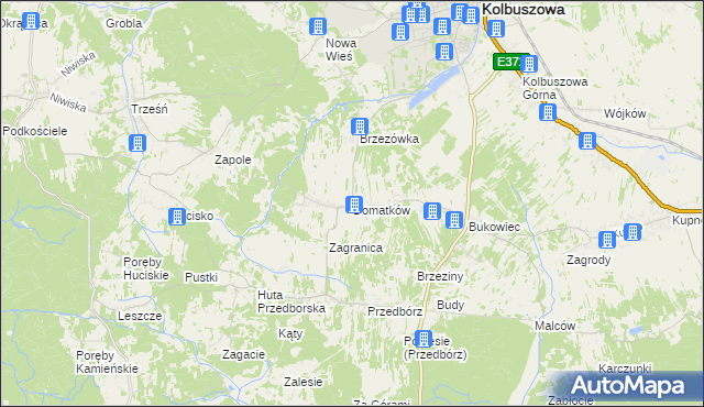 mapa Domatków, Domatków na mapie Targeo