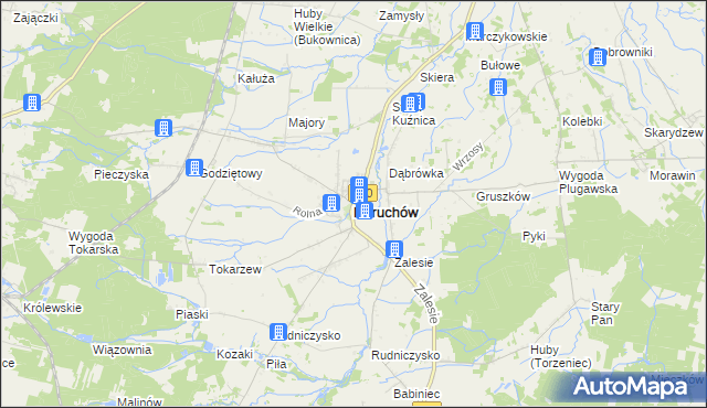 mapa Doruchów, Doruchów na mapie Targeo
