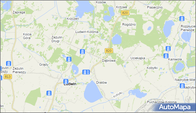 mapa Dratów-Kolonia, Dratów-Kolonia na mapie Targeo