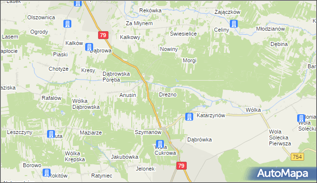 mapa Drezno, Drezno na mapie Targeo