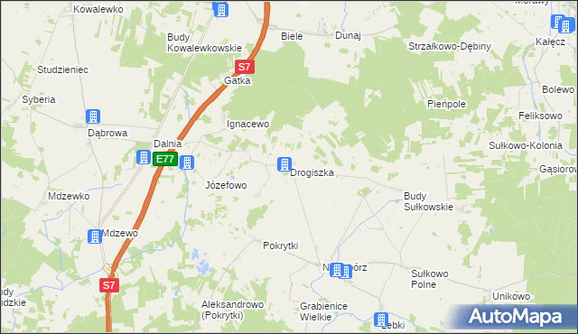 mapa Drogiszka, Drogiszka na mapie Targeo