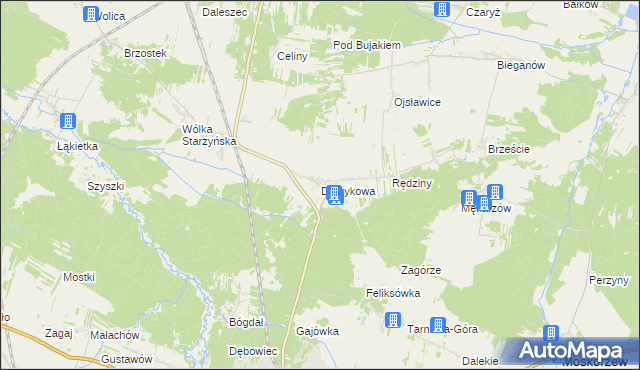 mapa Drużykowa, Drużykowa na mapie Targeo