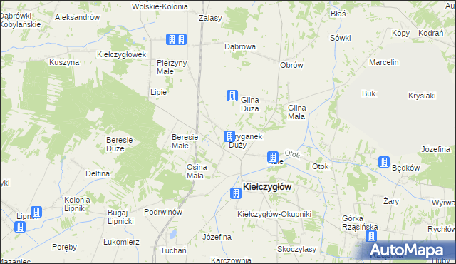 mapa Dryganek Duży, Dryganek Duży na mapie Targeo