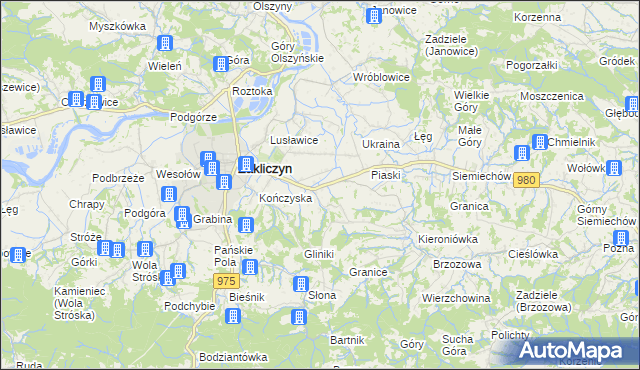 mapa Faściszowa, Faściszowa na mapie Targeo