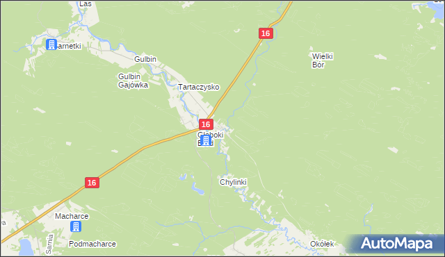mapa Frącki, Frącki na mapie Targeo
