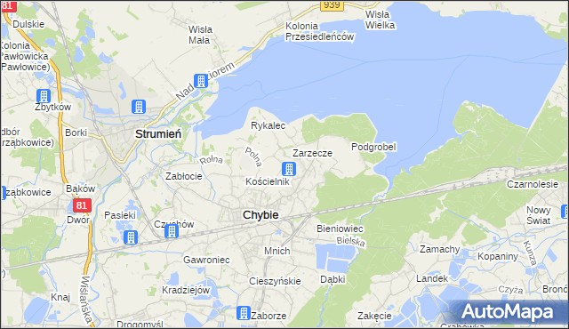 mapa Frelichów, Frelichów na mapie Targeo