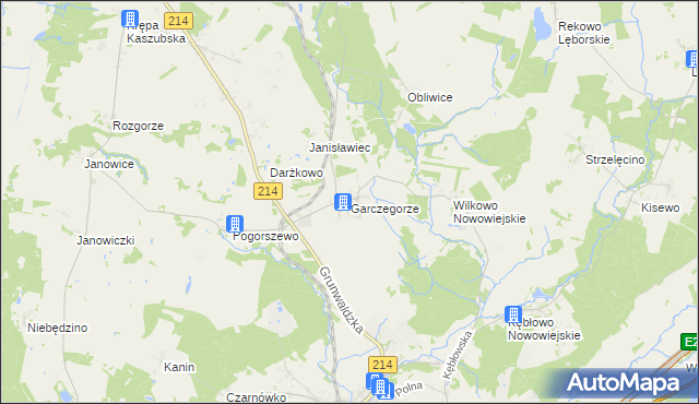 mapa Garczegorze, Garczegorze na mapie Targeo