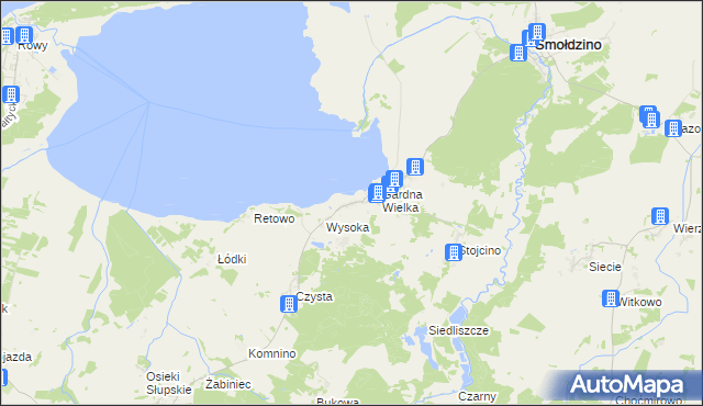 mapa Gardna Mała, Gardna Mała na mapie Targeo