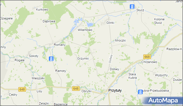 mapa Gardoty, Gardoty na mapie Targeo