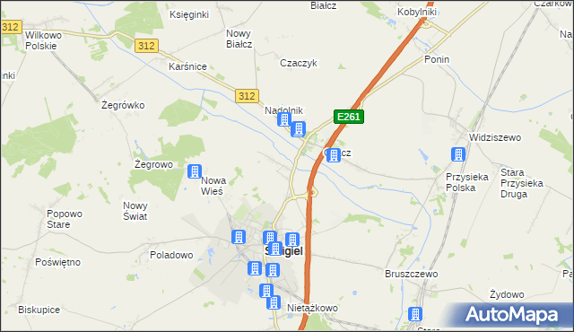 mapa Glińsko, Glińsko na mapie Targeo