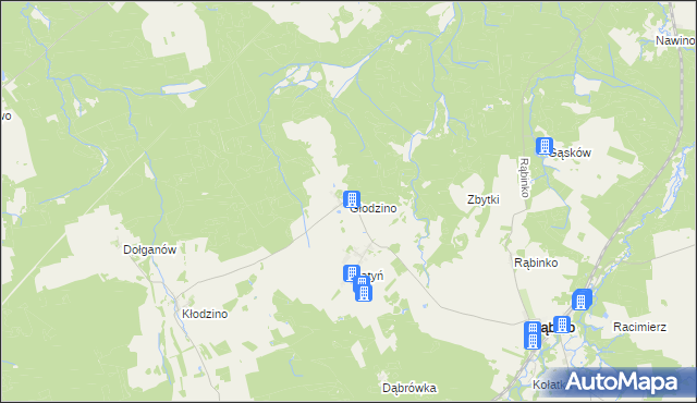 mapa Głodzino, Głodzino na mapie Targeo