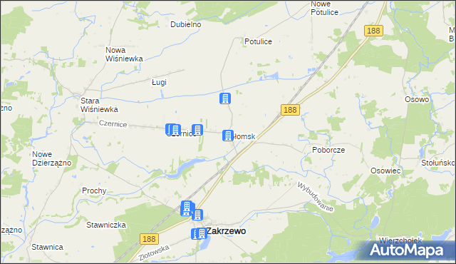 mapa Głomsk, Głomsk na mapie Targeo