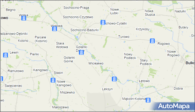 mapa Gocłowo, Gocłowo na mapie Targeo