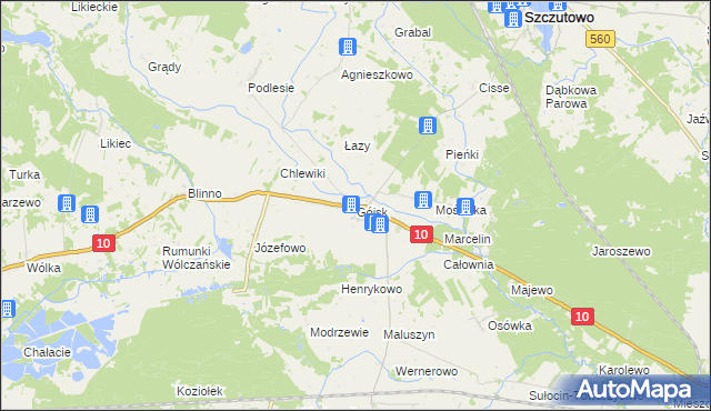 mapa Gójsk, Gójsk na mapie Targeo