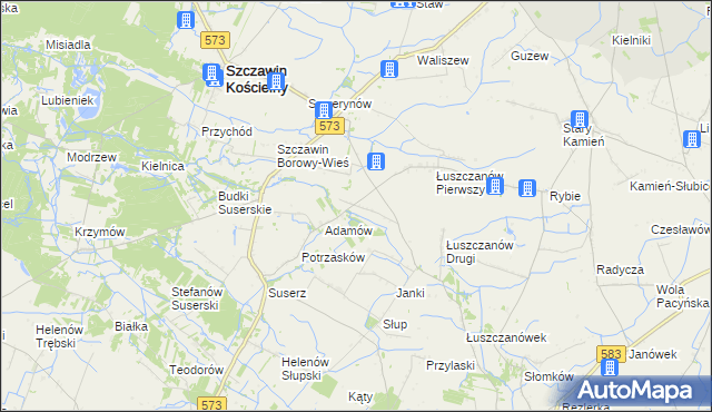 mapa Gołas, Gołas na mapie Targeo