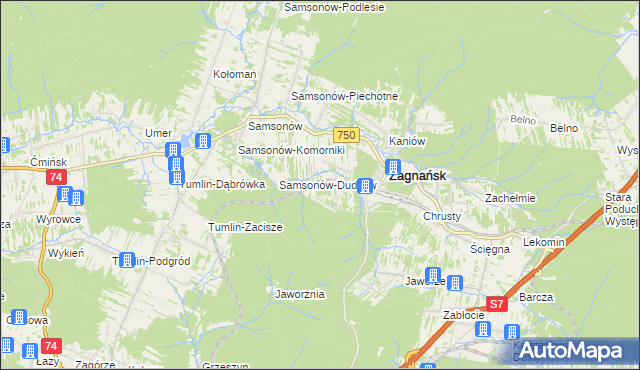 mapa Goleniawy, Goleniawy na mapie Targeo