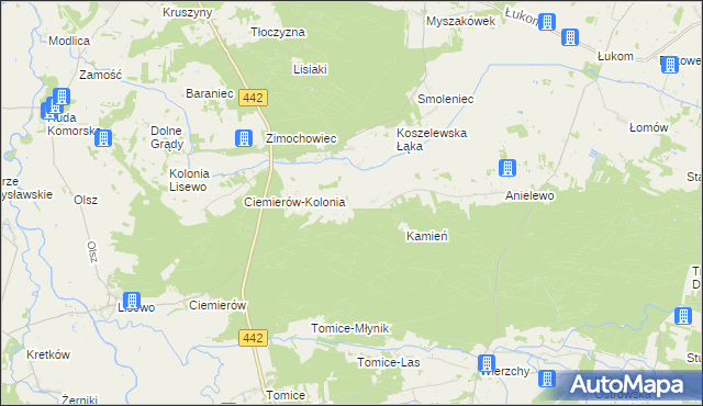 mapa Górne Grądy, Górne Grądy na mapie Targeo