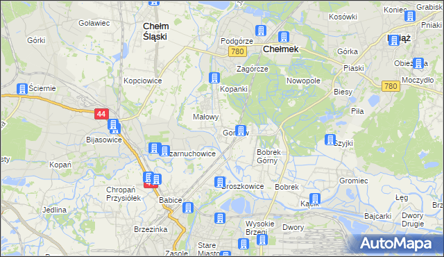 mapa Gorzów, Gorzów na mapie Targeo