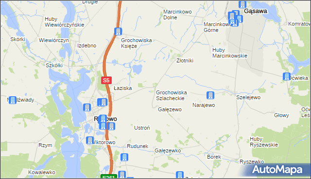 mapa Grochowiska Szlacheckie, Grochowiska Szlacheckie na mapie Targeo