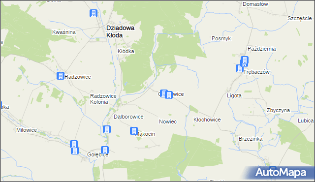 mapa Gronowice gmina Dziadowa Kłoda, Gronowice gmina Dziadowa Kłoda na mapie Targeo
