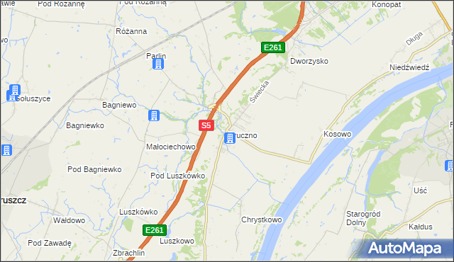 mapa Gruczno, Gruczno na mapie Targeo