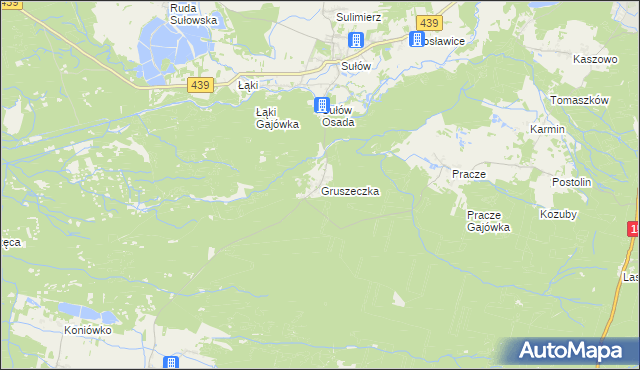 mapa Gruszeczka, Gruszeczka na mapie Targeo