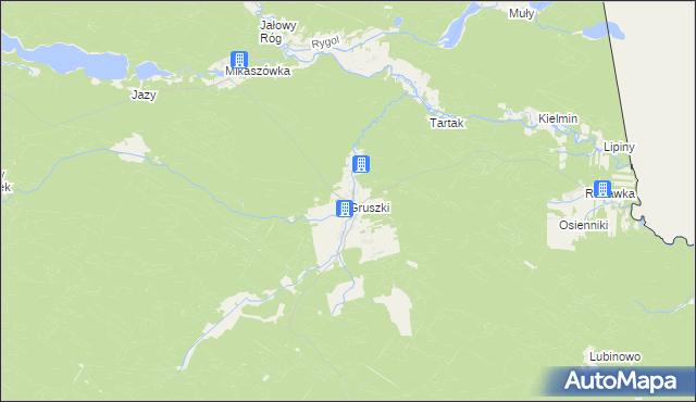 mapa Gruszki, Gruszki na mapie Targeo