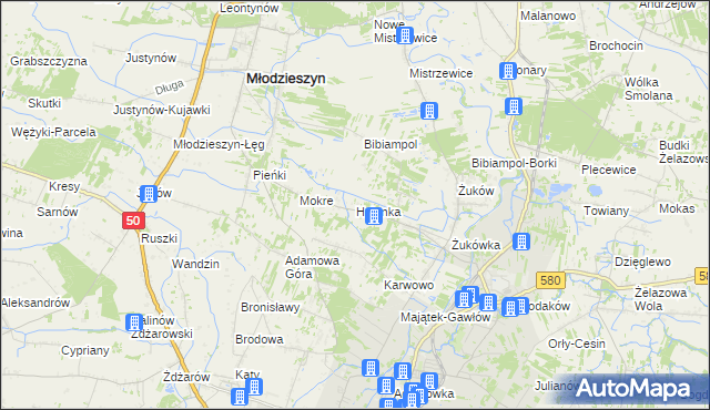 mapa Helenka, Helenka na mapie Targeo