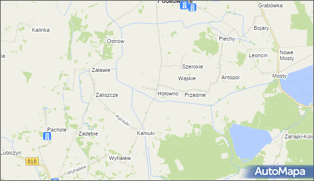 mapa Hołowno, Hołowno na mapie Targeo